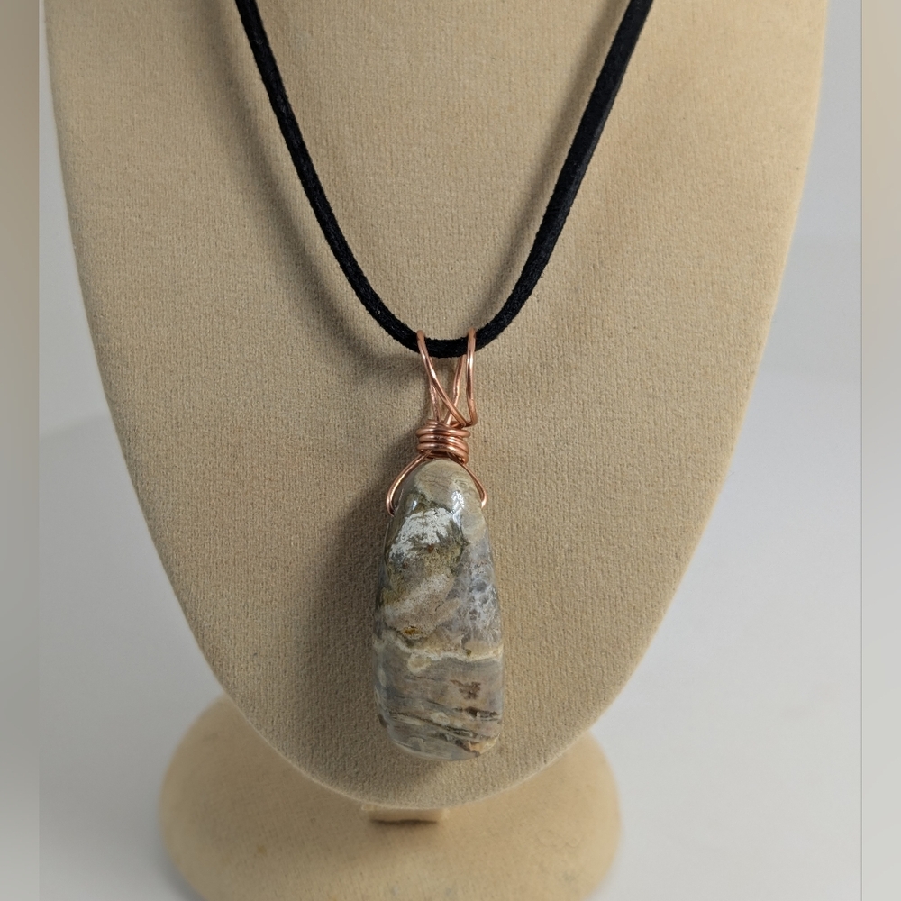Ocean Jasper Orbicular Necklace, Sea Jasper, Spiritual & Healing Stone, Gift